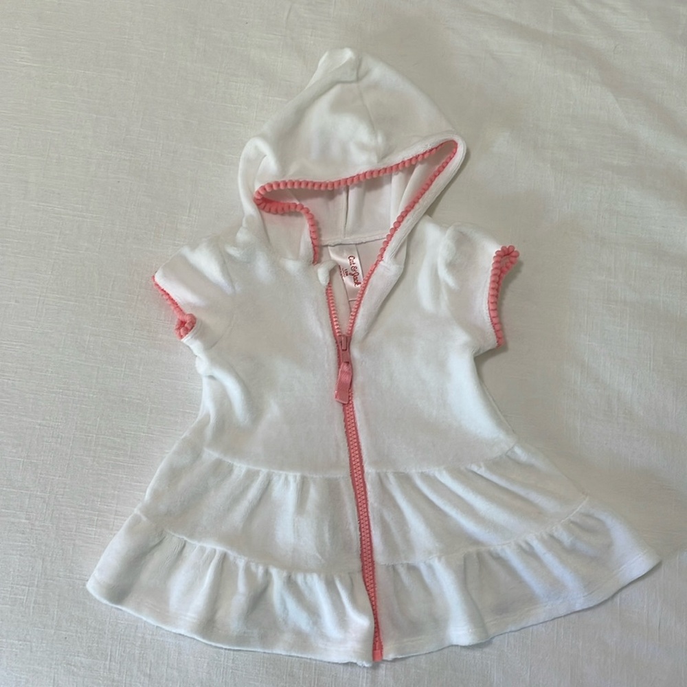 Cat & Jack Hooded Terry Zip Cover Up